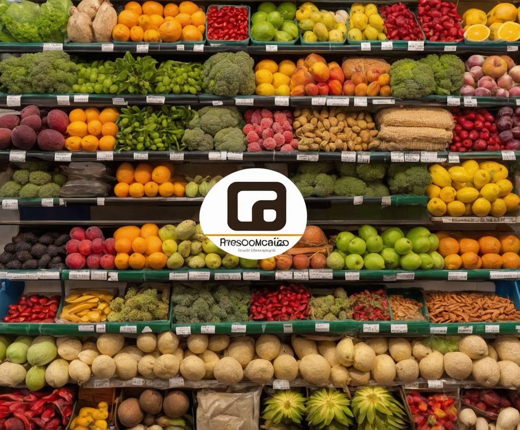 Frutas y verduras frescas en mercado