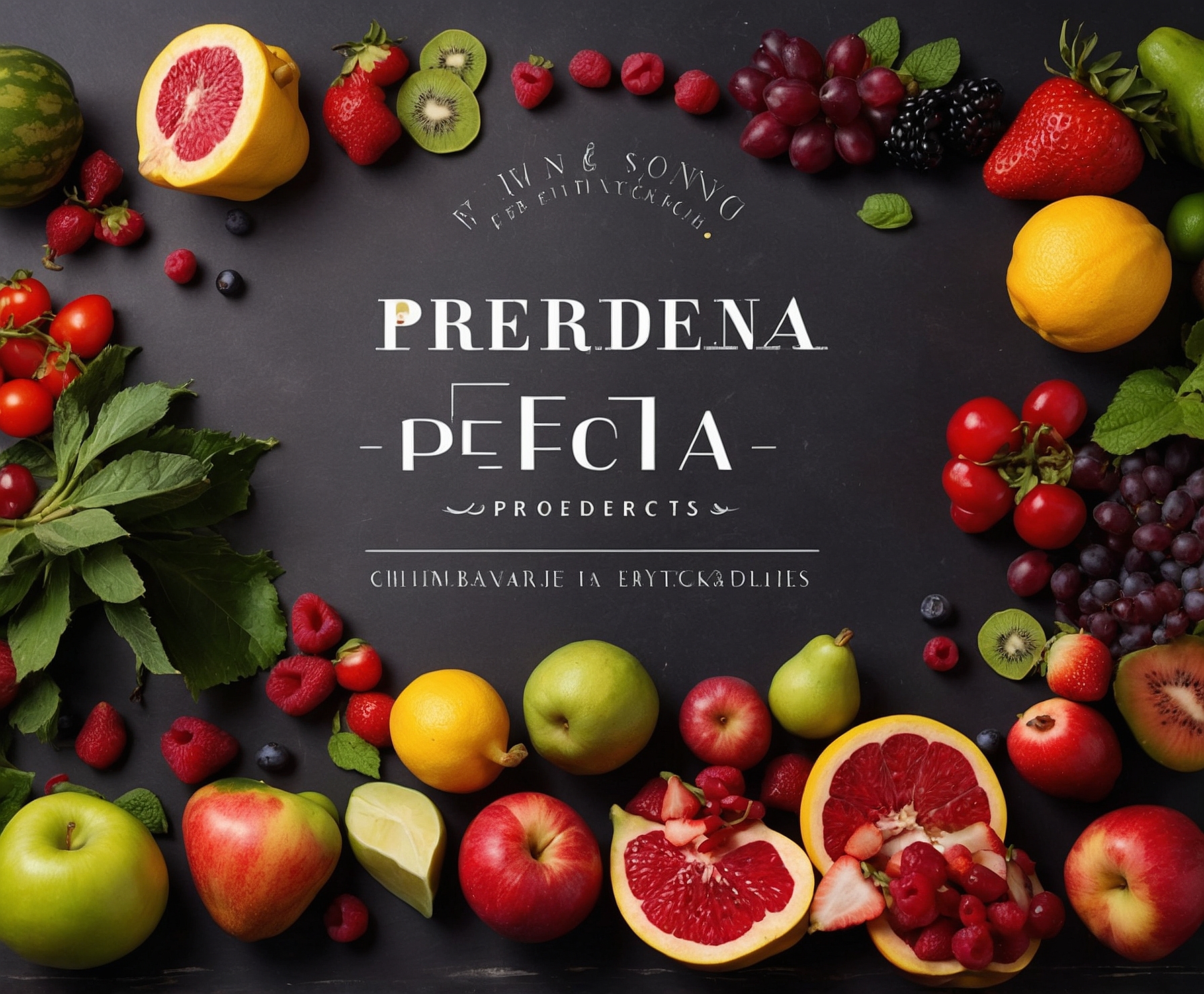 Frutas y verduras frescas de alta calidad