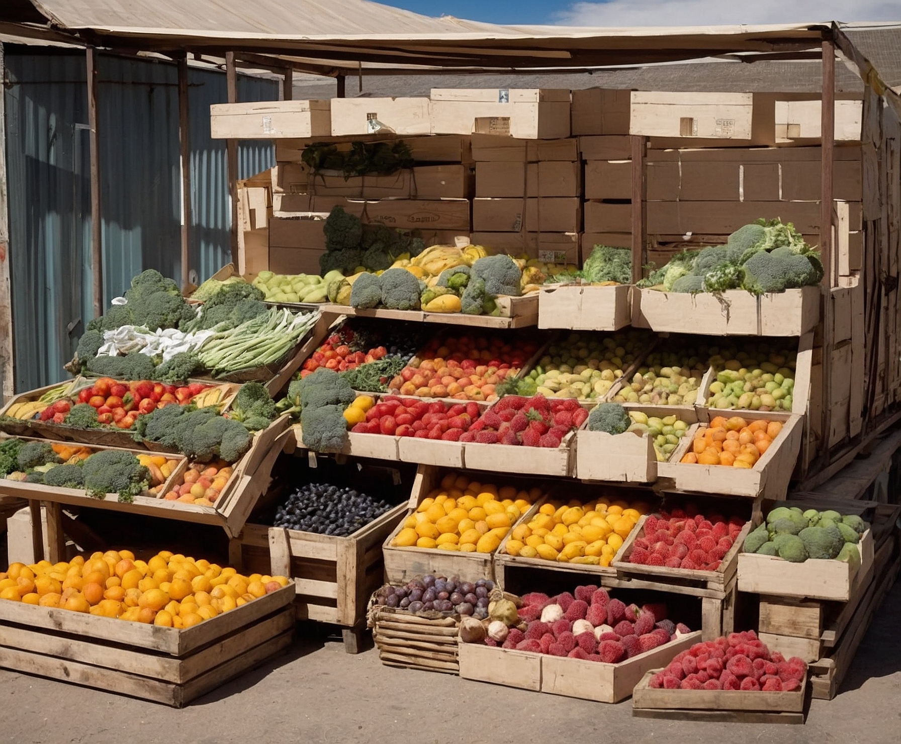 Optimización logística de frutas y verduras en mercado