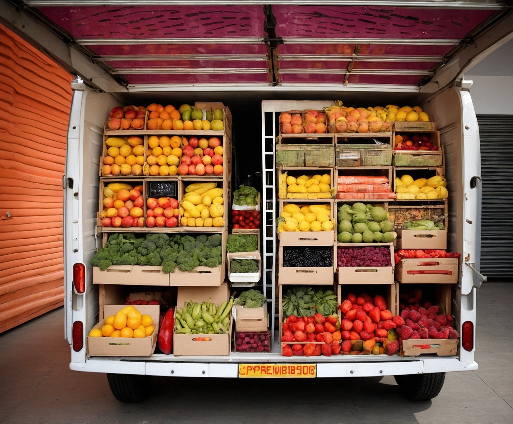 Cadena de suministro de frutas y verduras